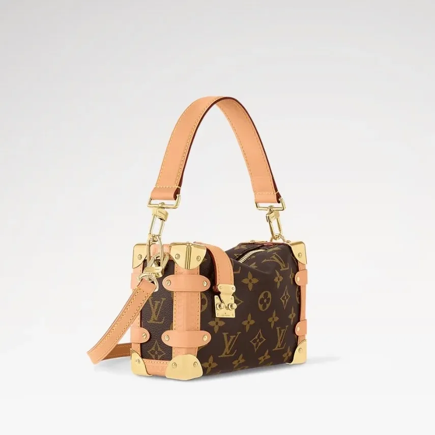 Louis Vuitton Side Trunk PM Bag Brown / Louis Vuitton Side Trunk PM Bag Brown /