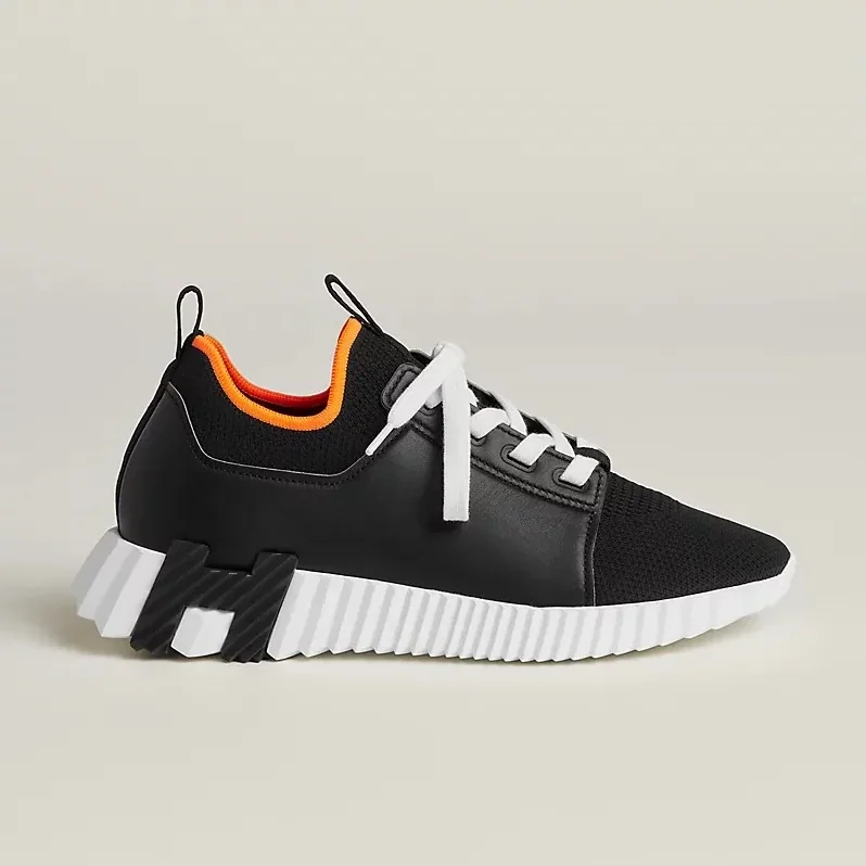 Hermes Depart Slip in On Sneakers Black