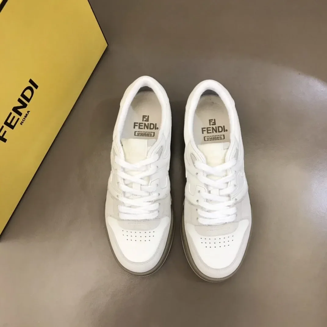 Fendi FD Fendi Match Low Tops Sneakers White 8E8252AHH2F1FHS Fendi FD Fendi Match Low Tops Sneakers White 8E8252AHH2F1FHS