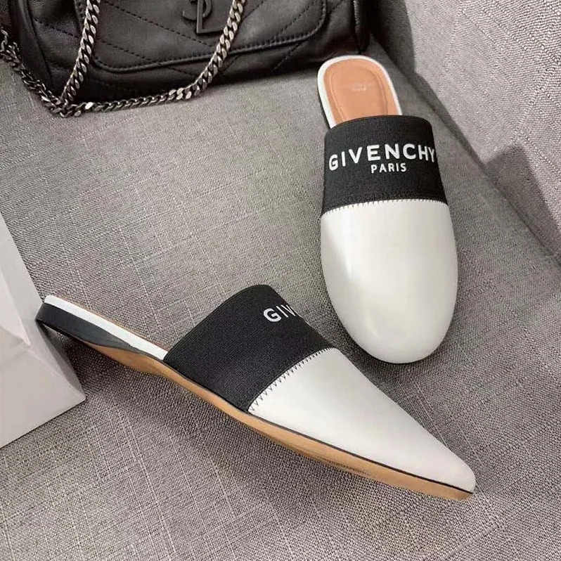 Givenchy Shoes Givenchy Paris Leather Mules for Women in White
