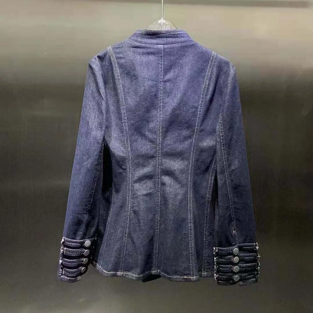 Dior Brandenburg Fitted Jacket Blue Cotton Denim for Women