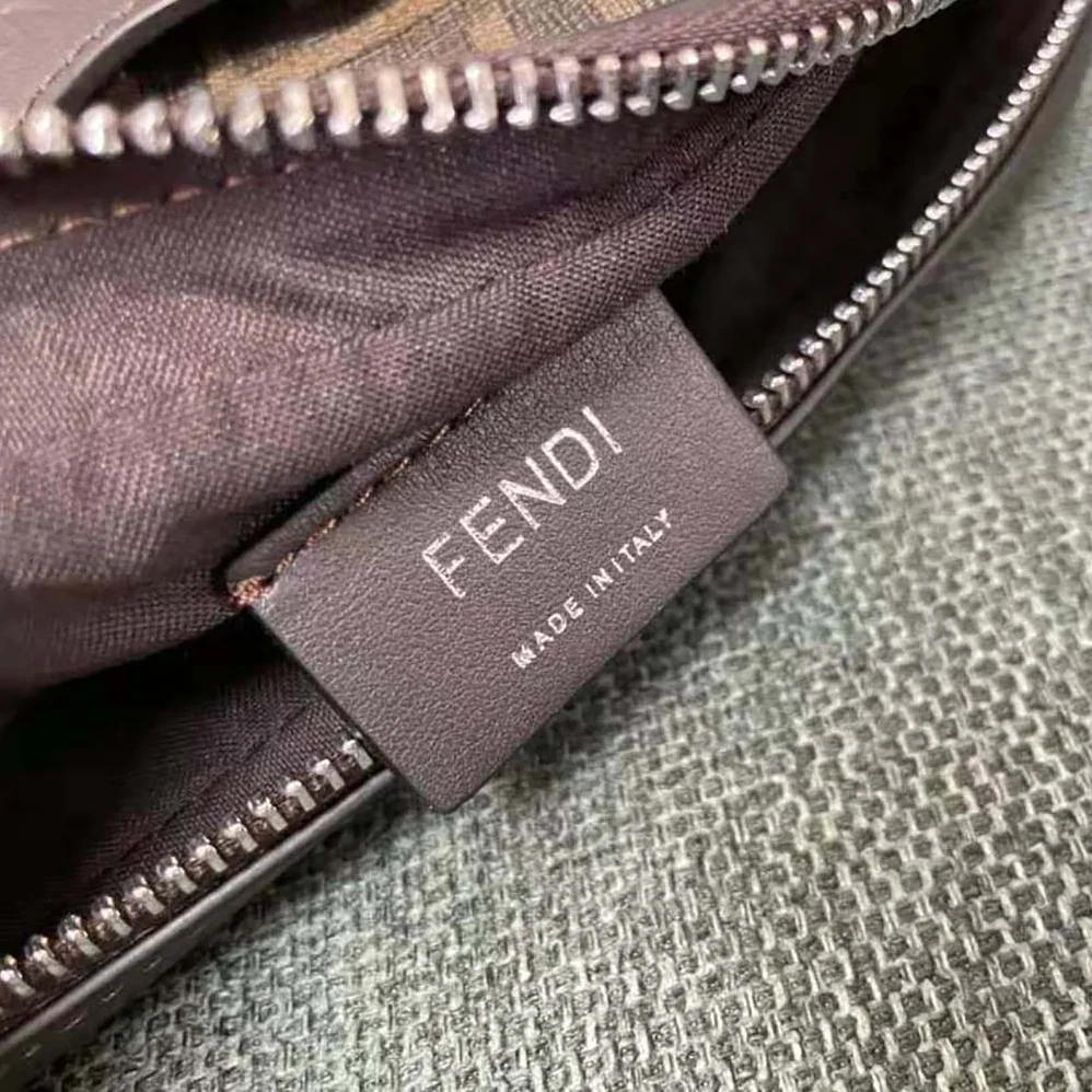 Fendi Camera Case Brown FF Fabric Bag for Men