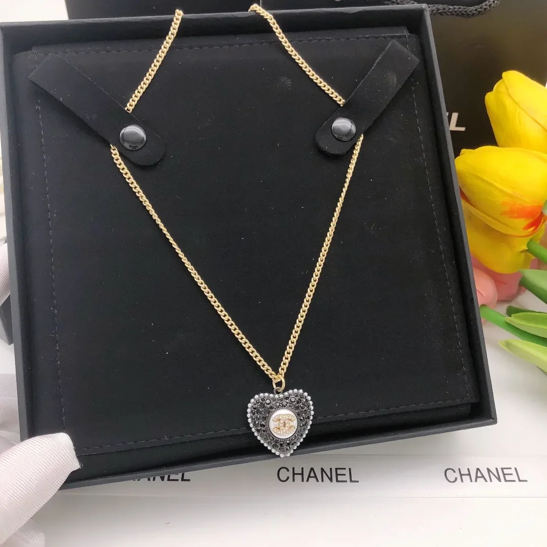 Chanel Love Necklace Black Chanel Love Necklace Black