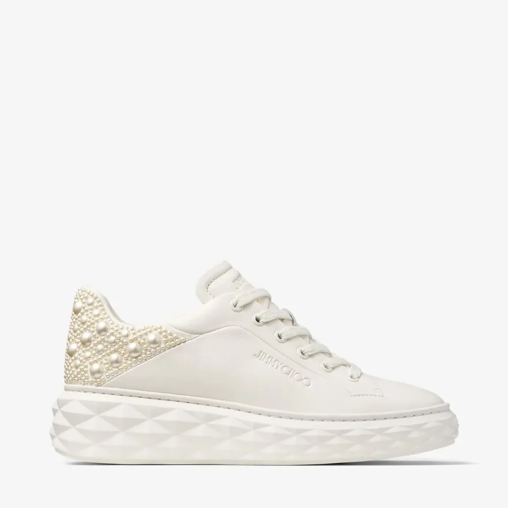 Jimmy Choo Diamond Maxi F II Trainers Latte DIAMONDMAXIFIINVK Jimmy Choo Diamond Maxi F II Trainers Latte DIAMONDMAXIFIINVK