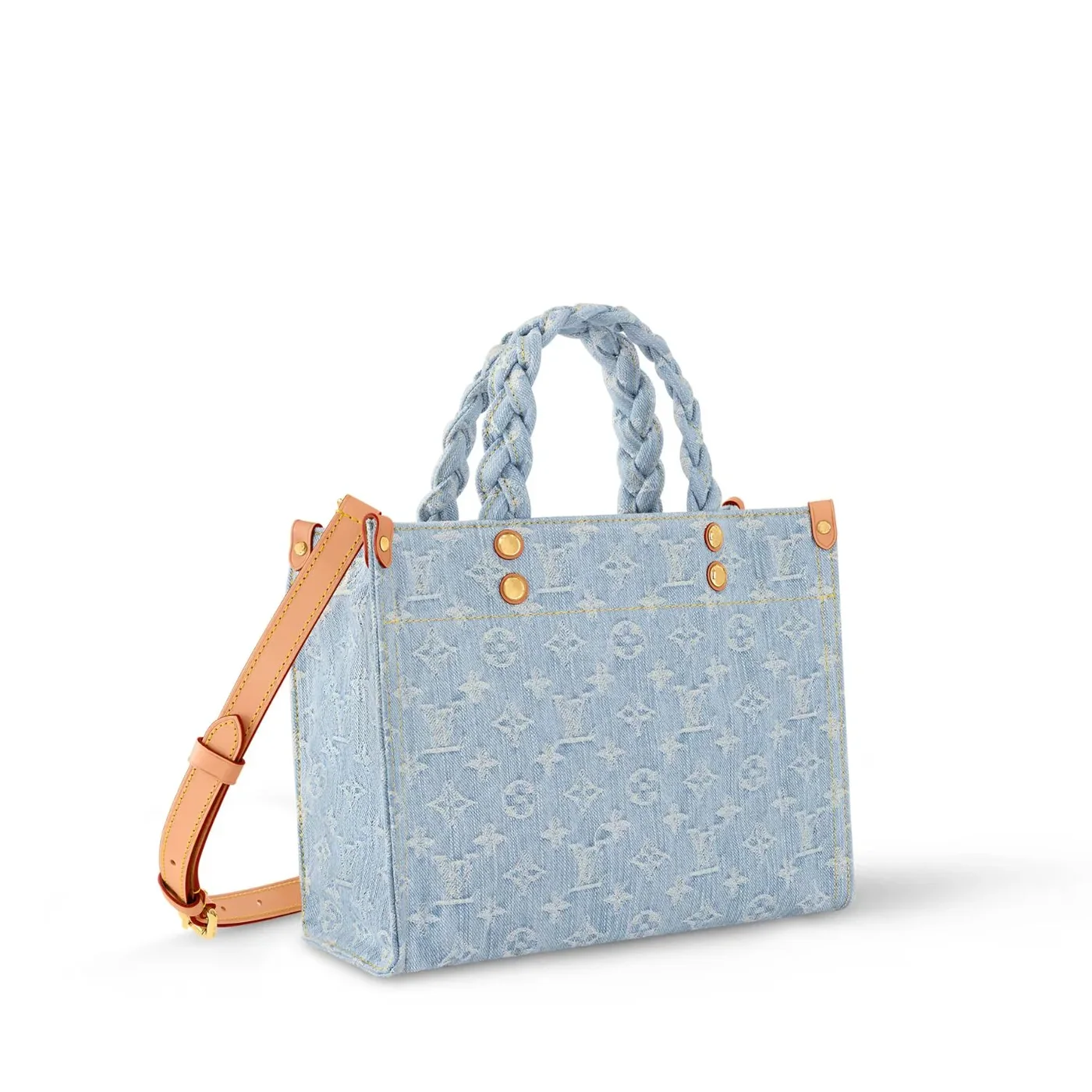 Louis Vuitton Let Go PM Denim Handbag Blue /