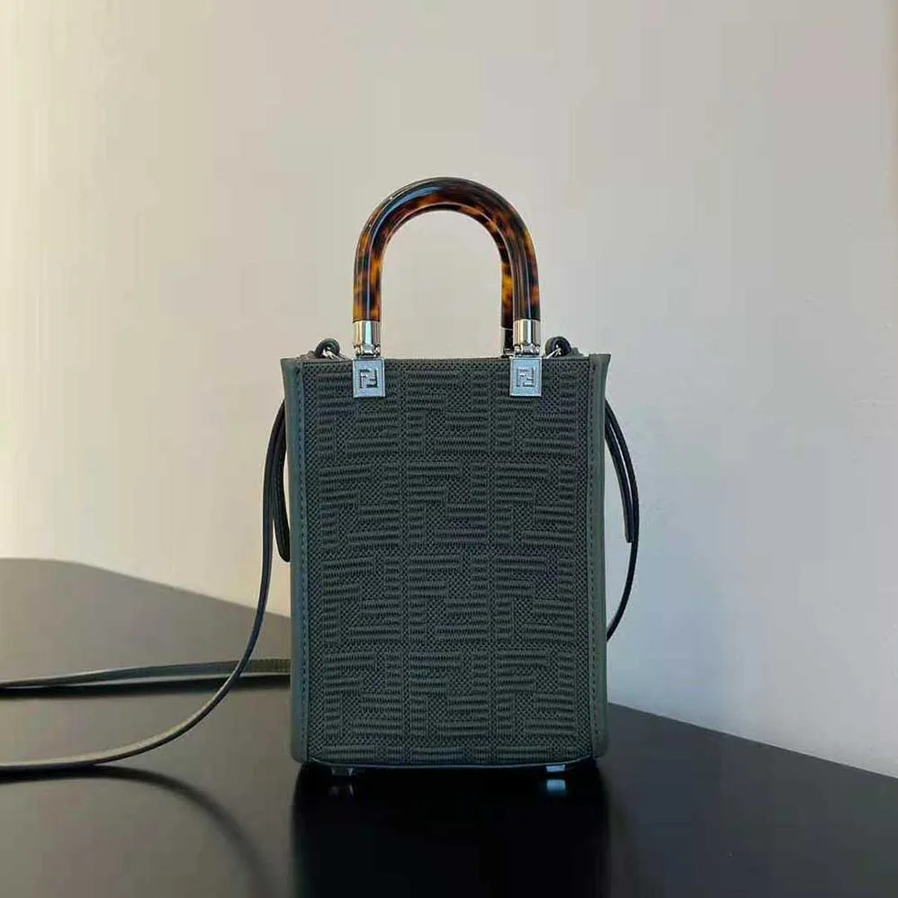 Fendi Mini Sunshine Shopper FF Fabric Mini for Women in Bag Fendi Mini Sunshine Shopper FF Fabric Mini for Women in Bag
