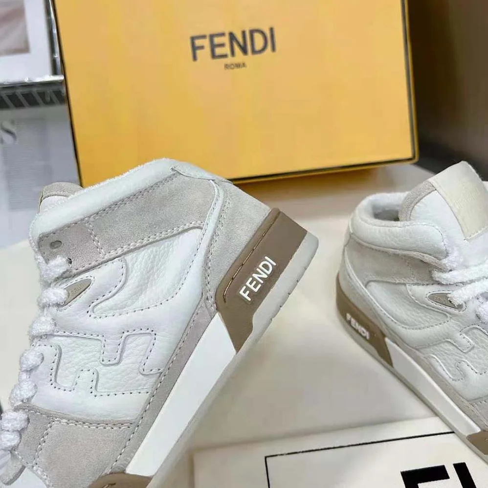 Fendi Fendi Match White Leather High for Women in Tops