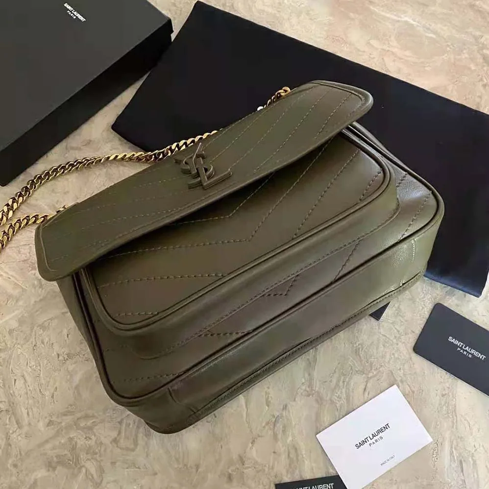 Saint Laurent YSL Niki Medium in Lambskin for Women in Green