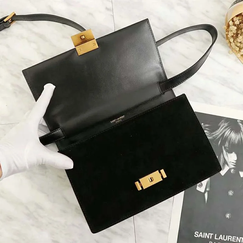 Saint Laurent YSL Bellechasse Saint Laurent Medium Leather Suede for Women