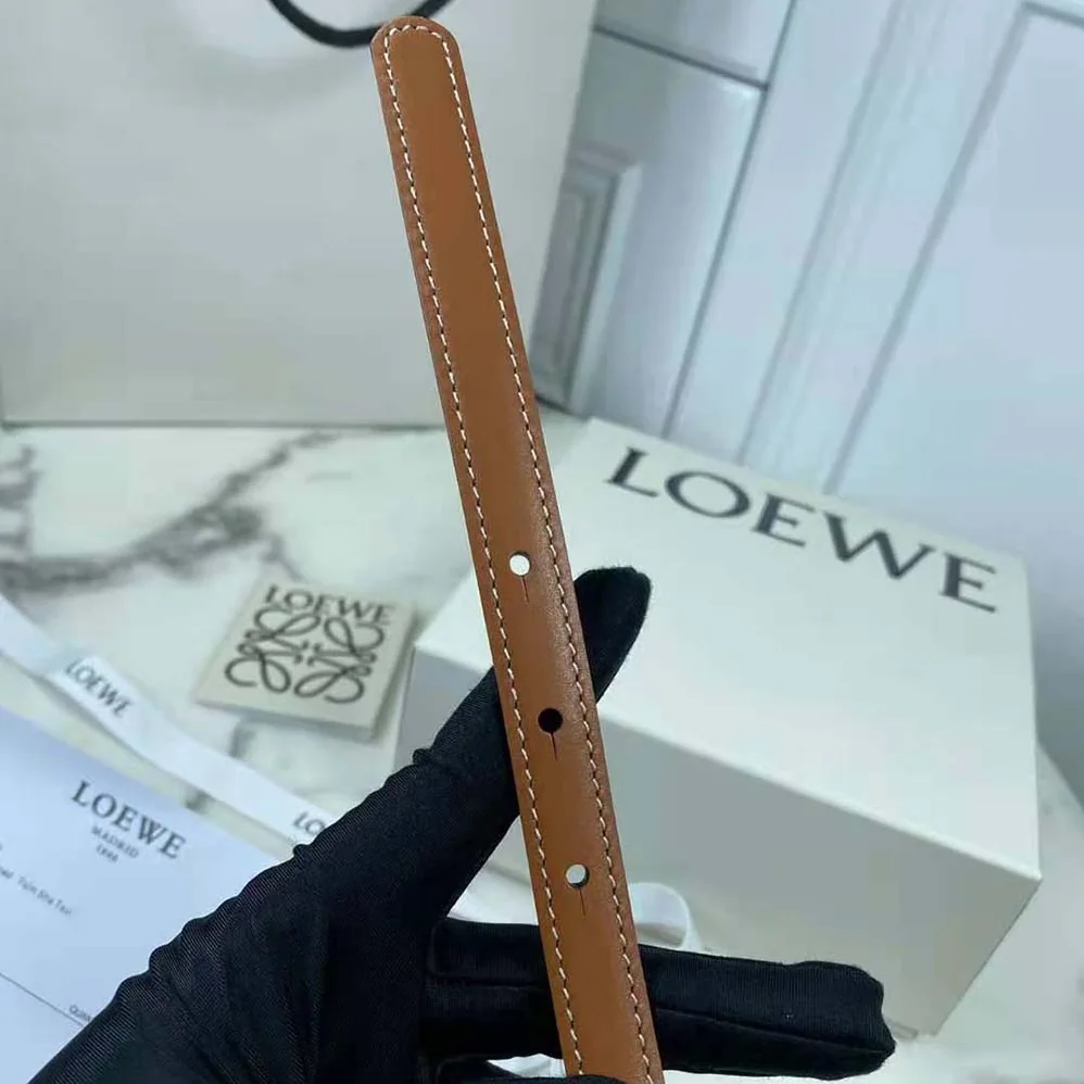 Loewe Belt in Smooth Calfskin for Women in Brown