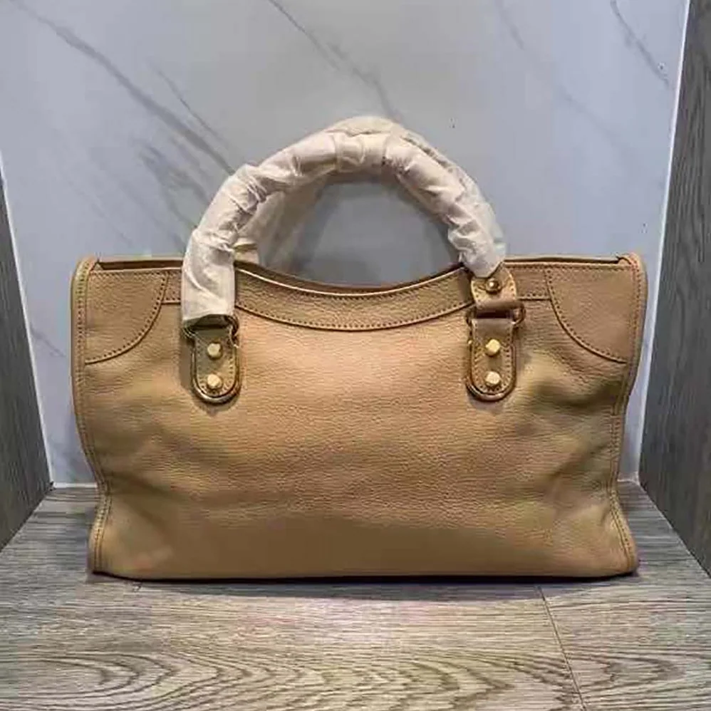 Balenciaga Classic Metallic Edge City S Goatskin Hand Carry Bag for Women