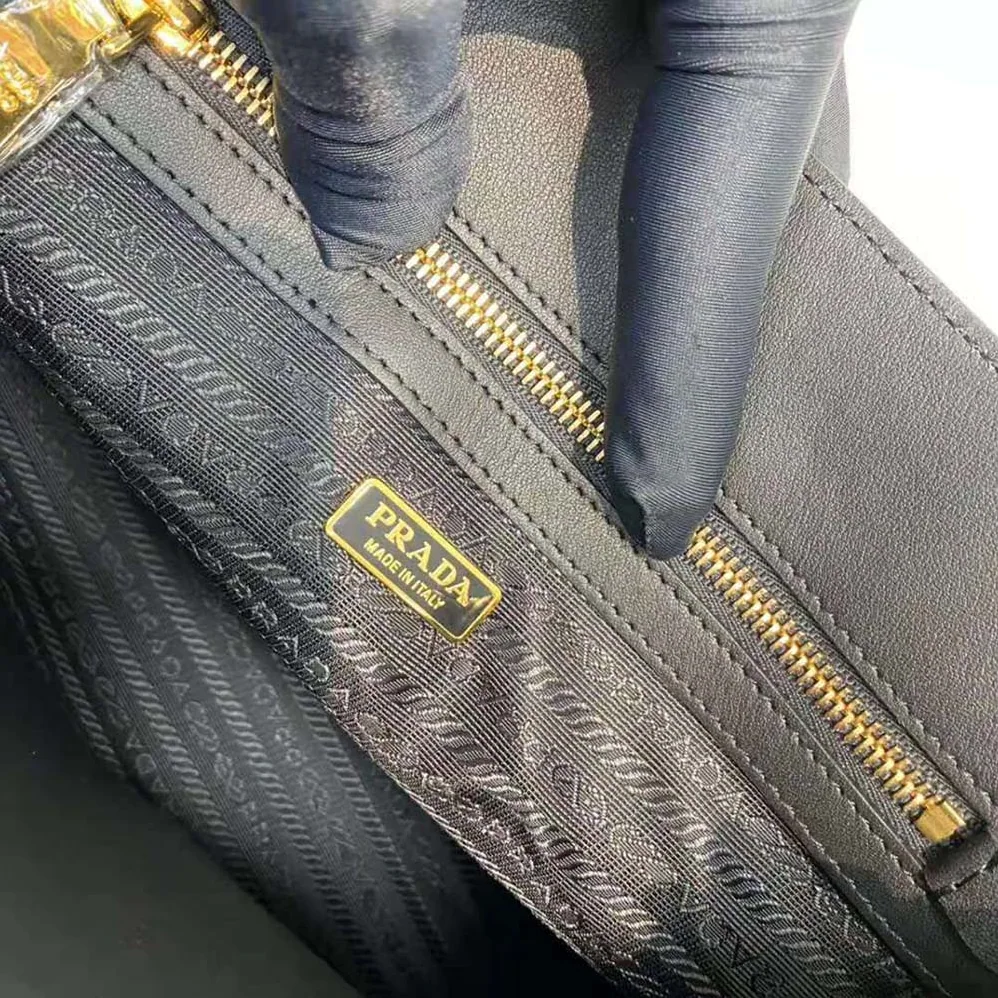 Prada Medium Saffiano Leather Handbag for Women in Black Prada Medium Saffiano Leather Handbag for Women in Black