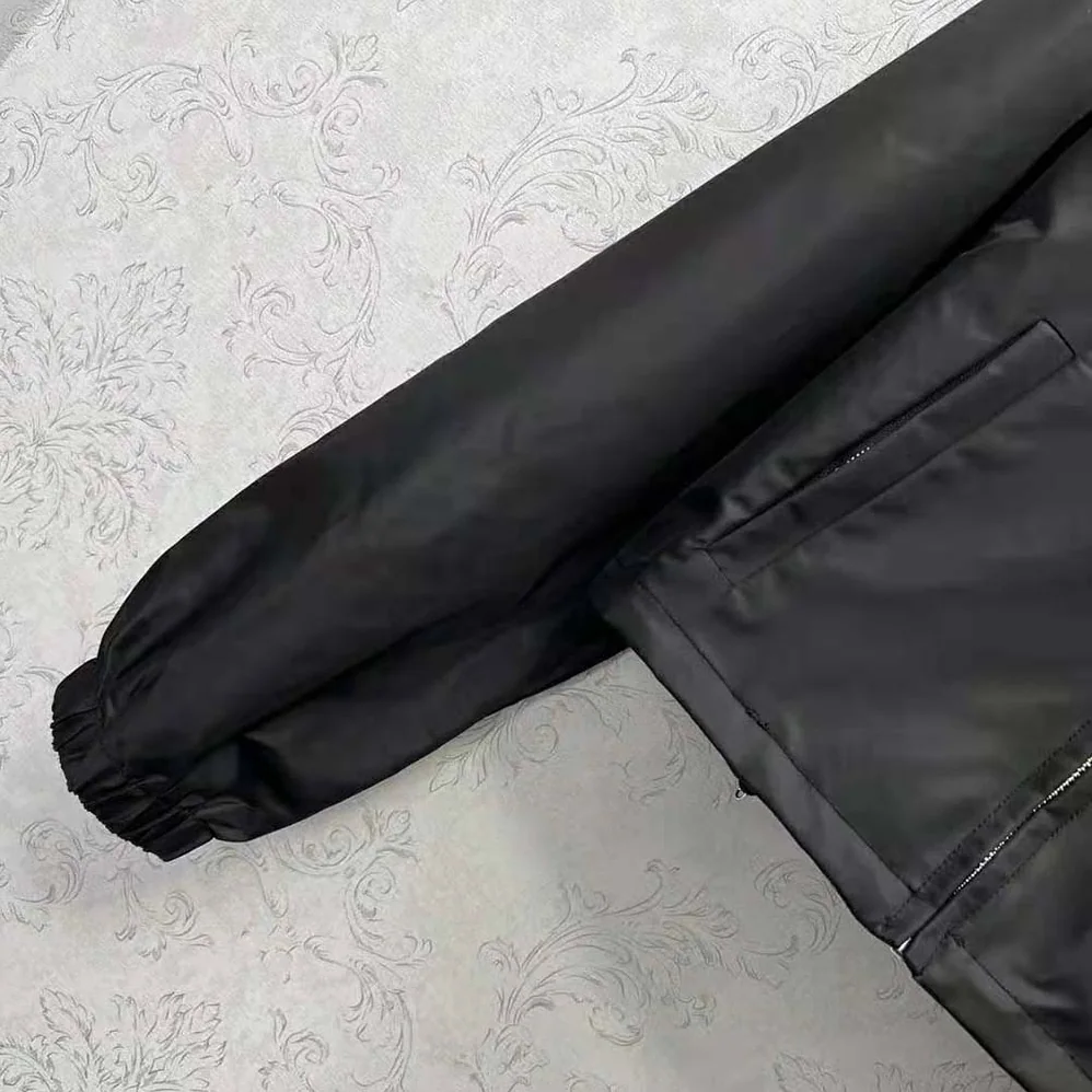 Prada Technical Silk Shirt for Women in Black