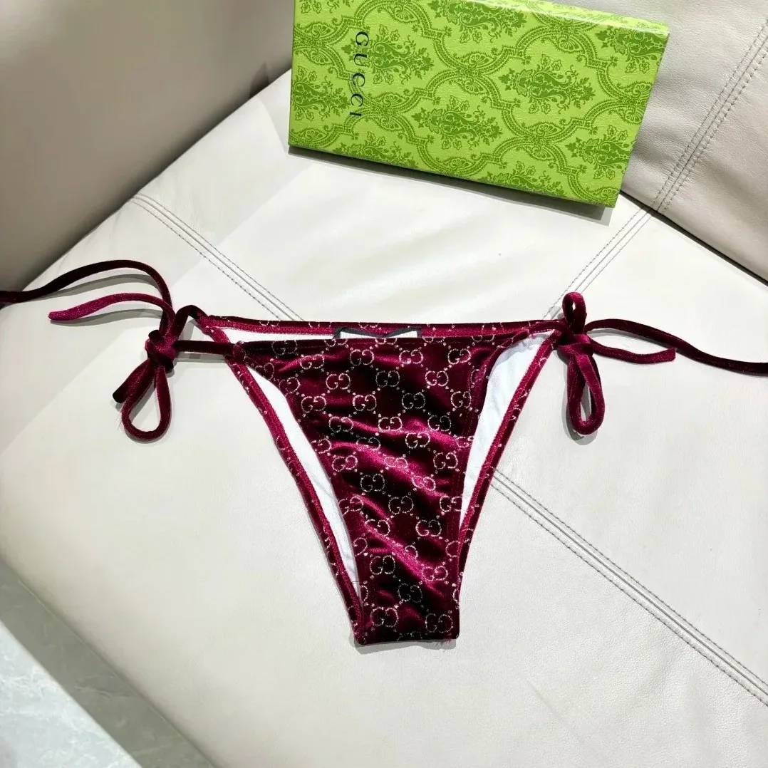 Gucci GG Sparkle Bikini Burgundy Gucci GG Sparkle Bikini Burgundy