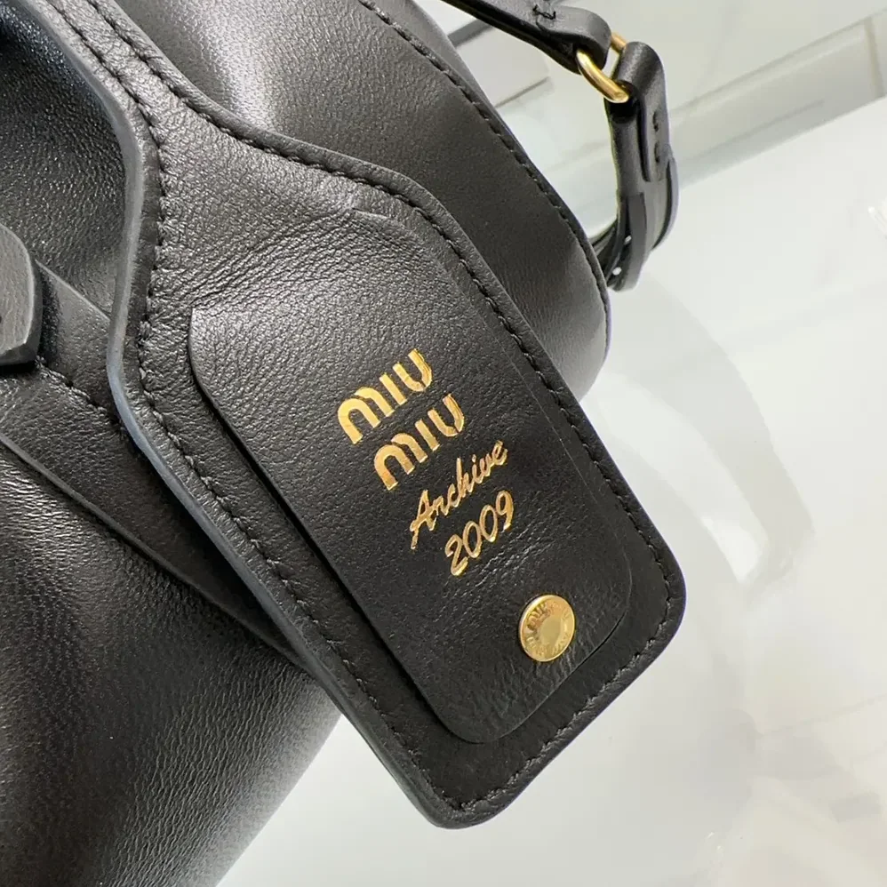 Miu Miu Joie Nappa Leather Bag for Women in Black