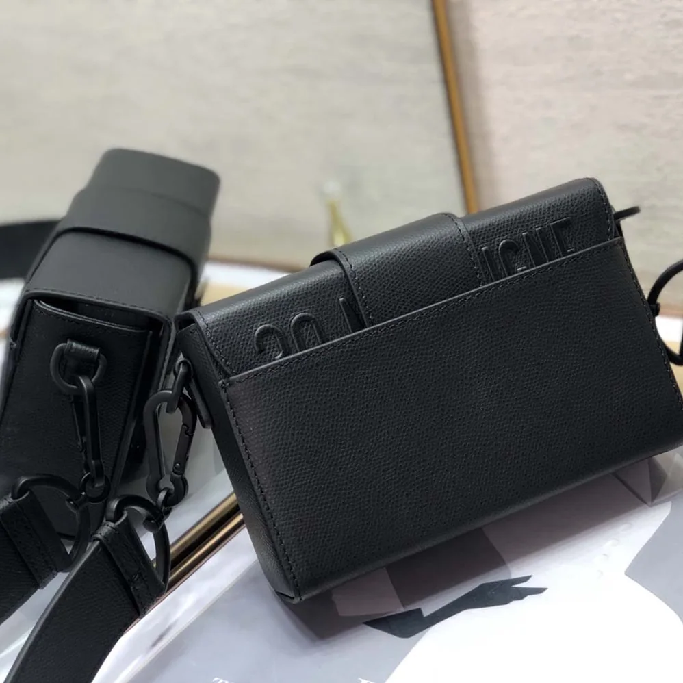 Dior 30 Montaigne Box Bag Black Ultramatte Grained Calfskin for Women Dior 30 Montaigne Box Bag Black Ultramatte Grained Calfskin for Women