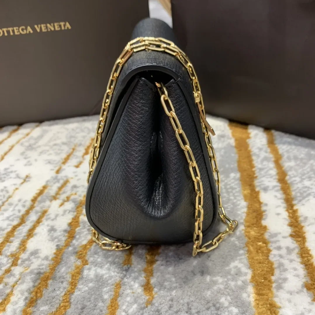 Bottega Veneta Mini Angle Palmellato Bag Black