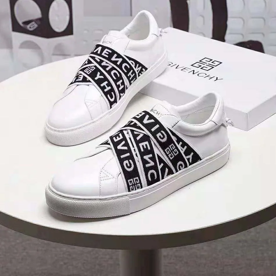 Givenchy Givenchy 4G Webbing Sneakers in Leather for Women in White Givenchy Givenchy 4G Webbing Sneakers in Leather for Women in White