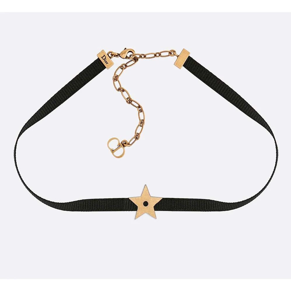 Dior D Porte-Bonheur Choker for Women in Black
