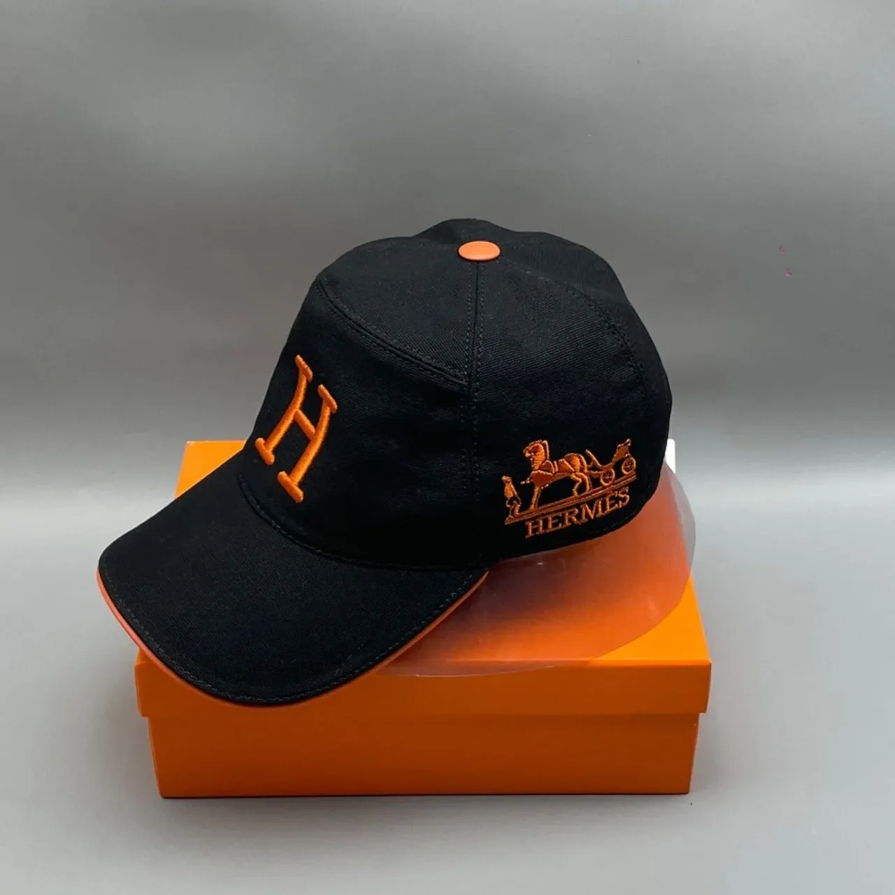Hermes Davis H Primavera Cap Black Hermes Hermes Davis H Primavera Cap Black Hermes
