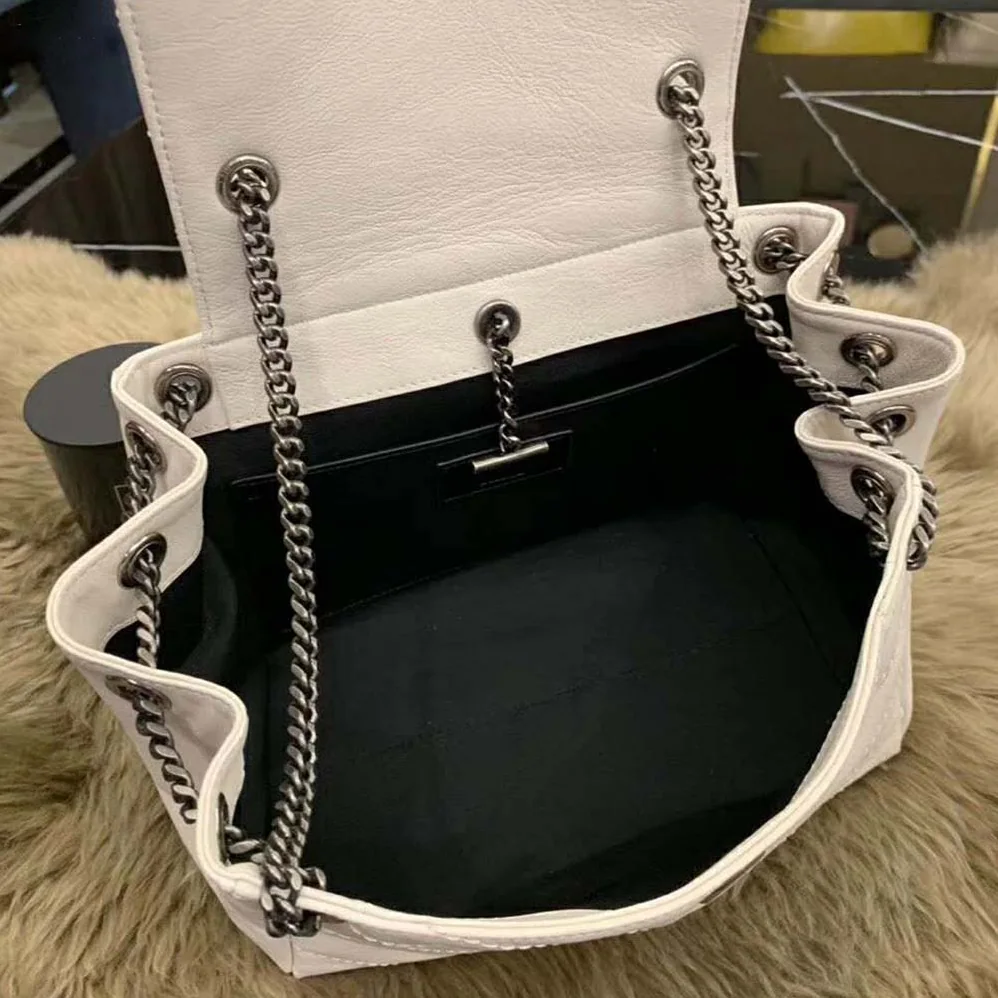 Saint Laurent YSL Nolita Small Bag Vintage Leather for Women in White