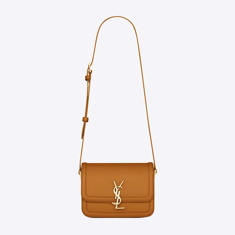 Saint Laurent YSL Solferino Small Satchel in Box Saint Laurent Leather for Women in Yellow Saint Laurent YSL Solferino Small Satchel in Box Saint Laurent Leather for Women in Yellow