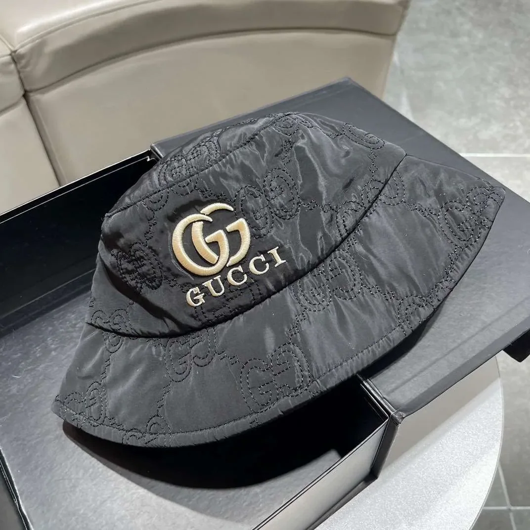 Gucci Quilted Bucket Hat Black Gucci Quilted Bucket Hat Black