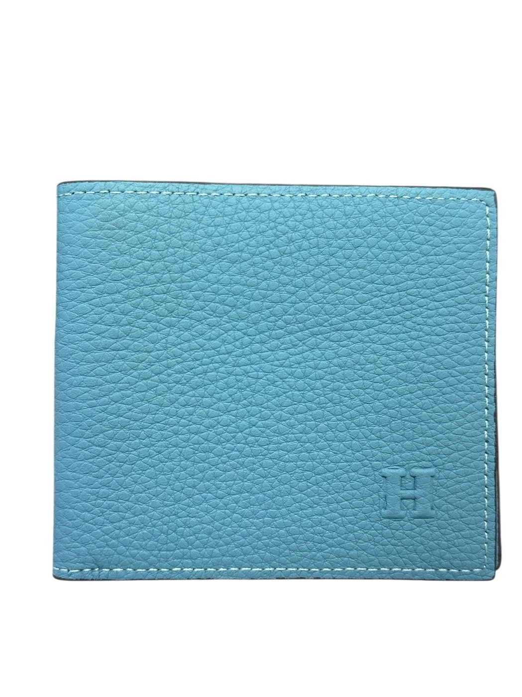 Amazing Blue Leather Wallet for Men's