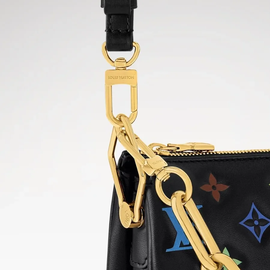 Louis Vuitton LV x TM Coussin BB Shoulder Bag in Multicolore Noir Gold Hardware Louis Vuitton LV x TM Coussin BB Shoulder Bag in Multicolore Noir Gold Hardware