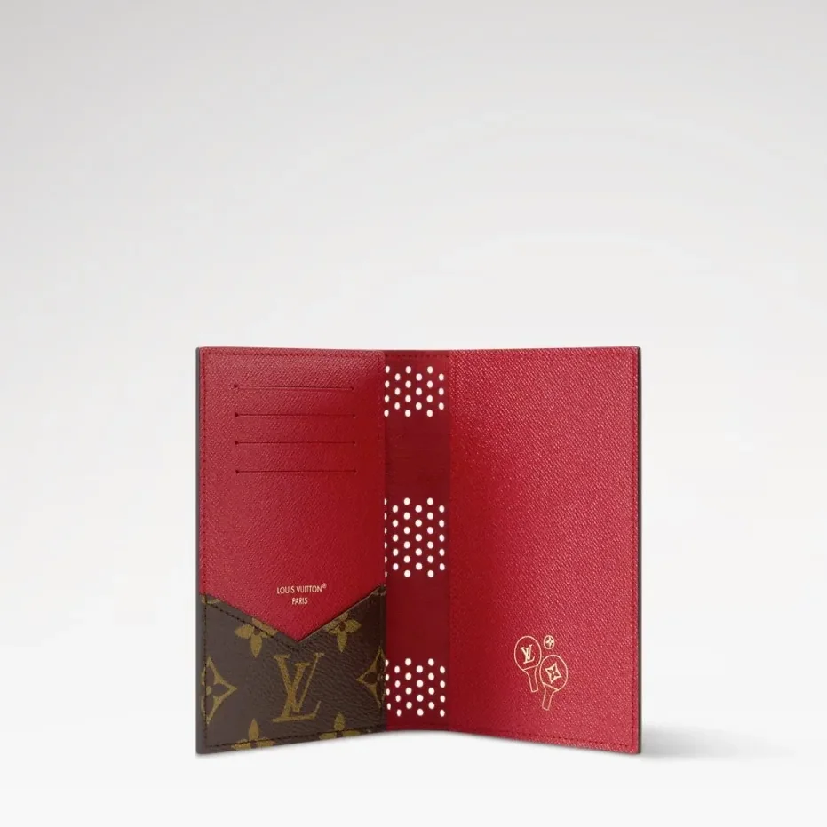 Louis Vuitton Passport Cover in Red Monogram
