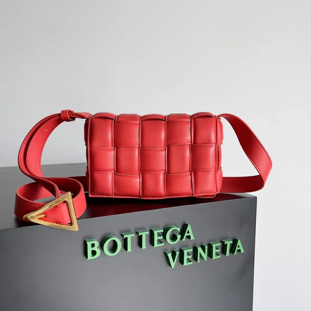 Bottega Veneta Small Padded Cassette Red