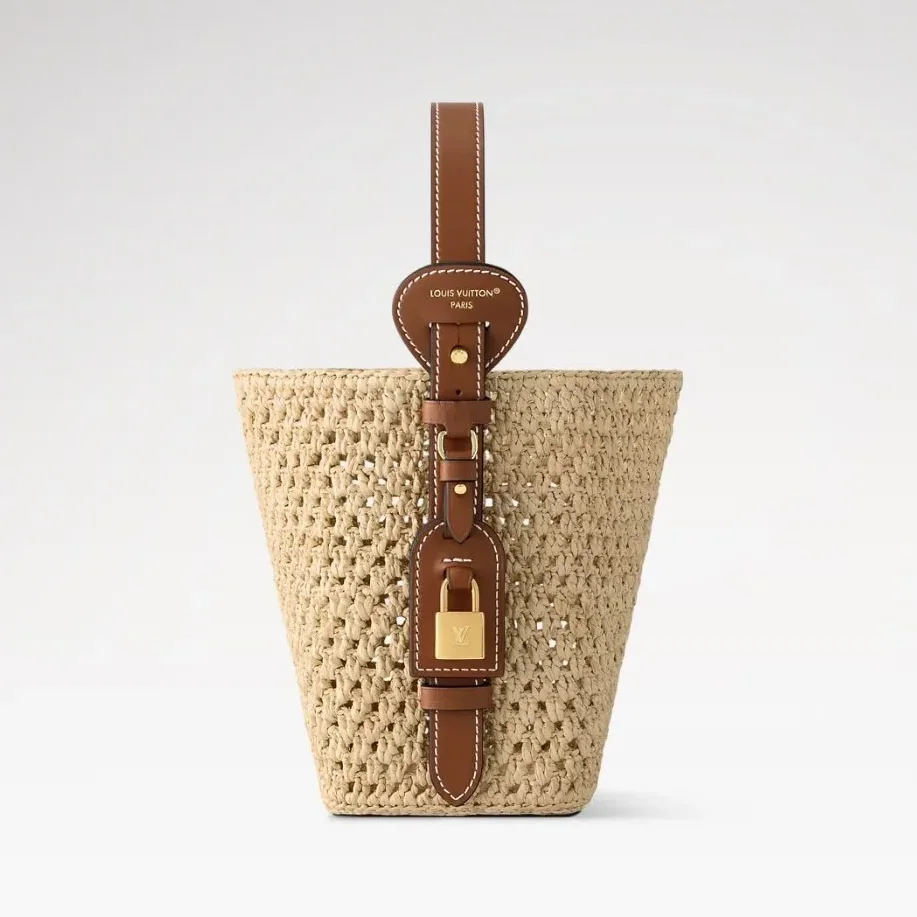 Louis Vuitton All In BB Bucket Bag in Brown Gold Hardware