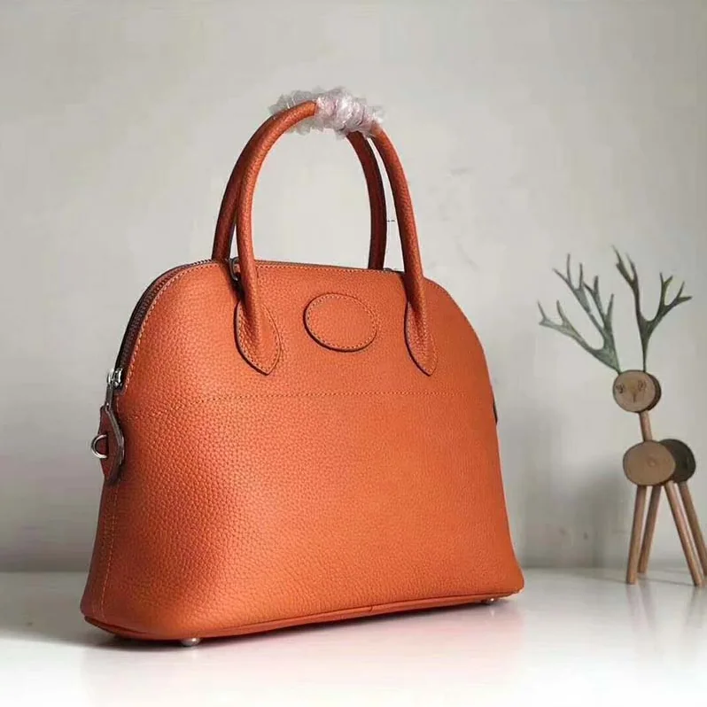 Hermes Bolide 31 bag in Taurillon Clemence Leather for Women in Orange Hermes Bolide 31 bag in Taurillon Clemence Leather for Women in Orange