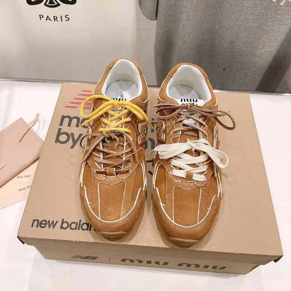Miu Miu New Balance X Miu Miu 530 SL Suede Sneakers for Women in Brown Miu Miu New Balance X Miu Miu 530 SL Suede Sneakers for Women in Brown