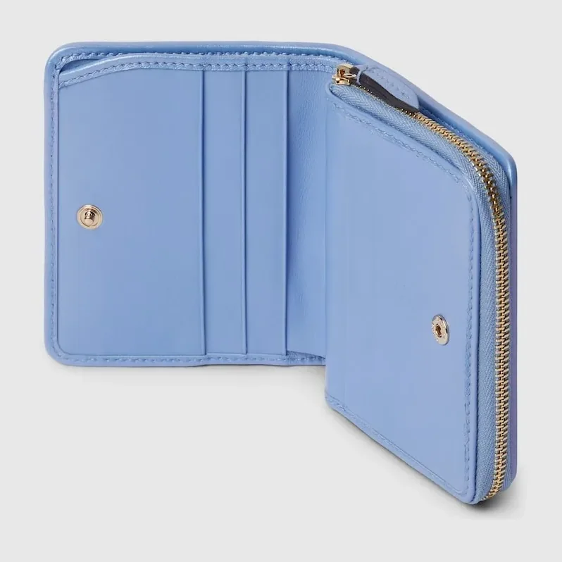 Gucci GG Marmont Mini Wallet Light Blue / Gucci GG Marmont Mini Wallet Light Blue /