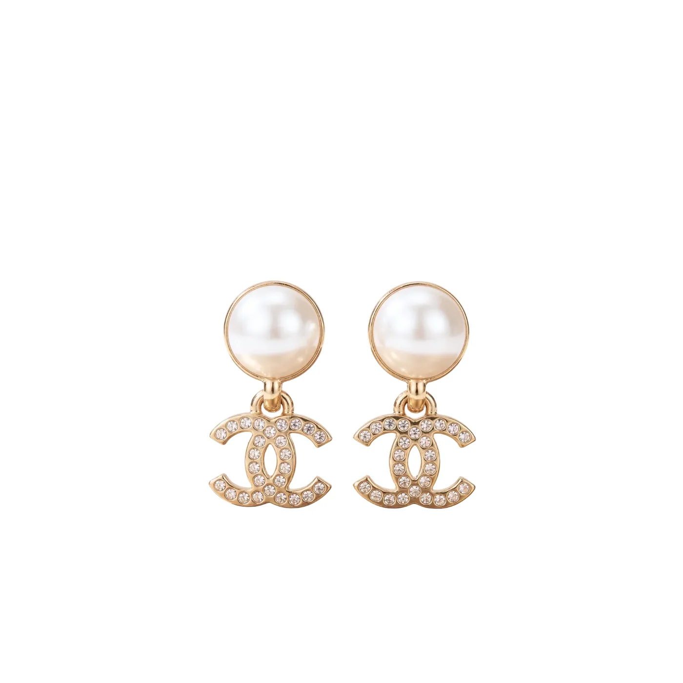 Chanel CC Earrings Gold Hardware Chanel CC Earrings Gold Hardware