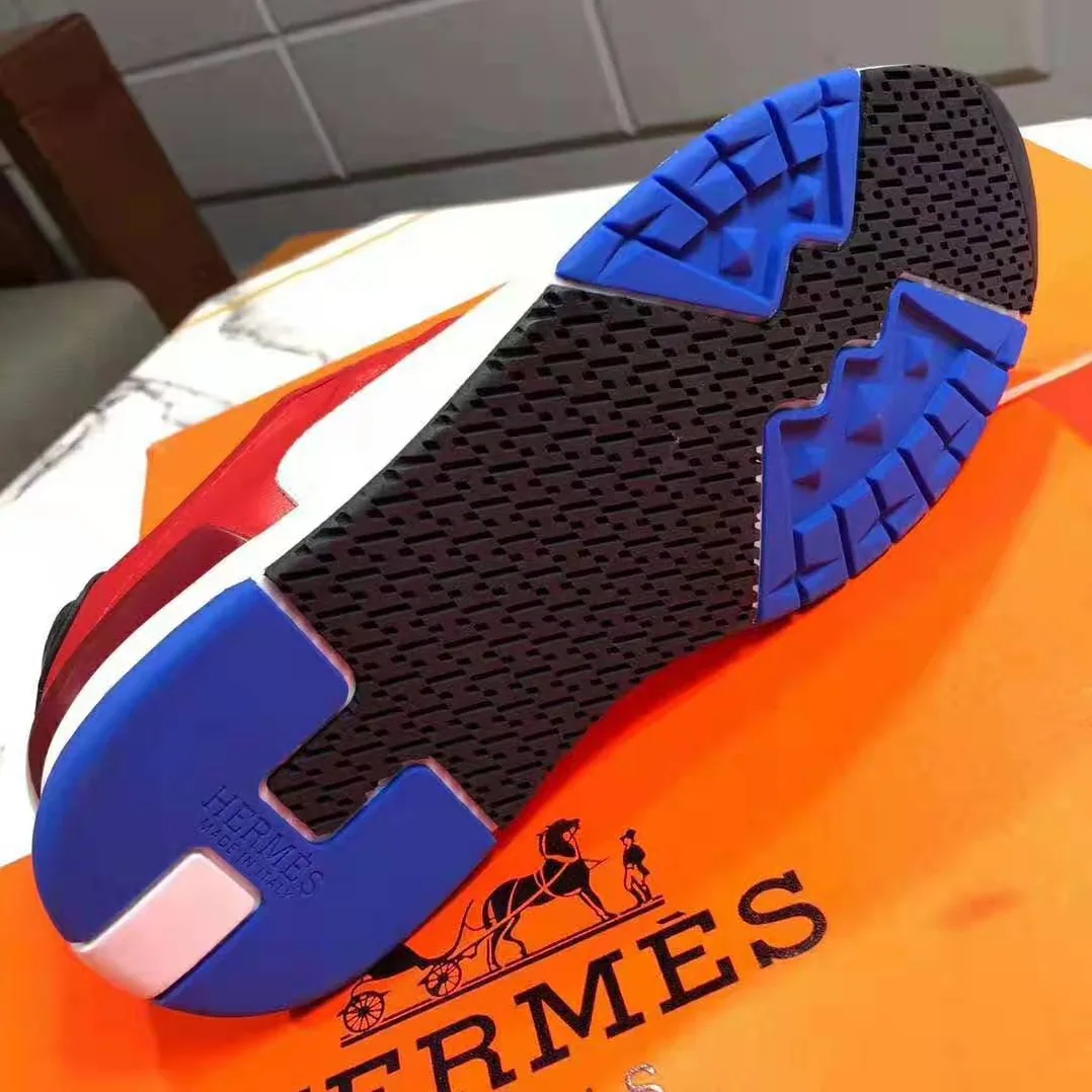 Hermes Trail sneaker in Calfskin for Men in Red