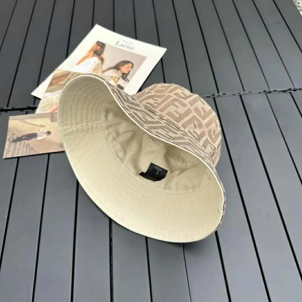 Fendi Brown Tech Fabric Hat for Women Fendi Brown Tech Fabric Hat for Women