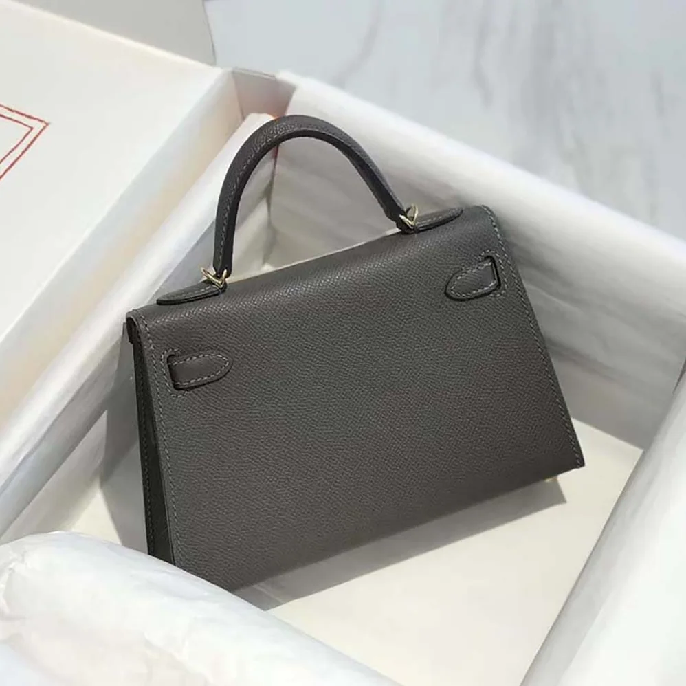 Hermes Kelly Bag 20 in Epsom Leather for Women in Gray