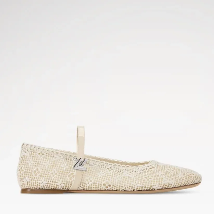 Louis Vuitton Romy Flat Ballerinas Beige 1AK23T