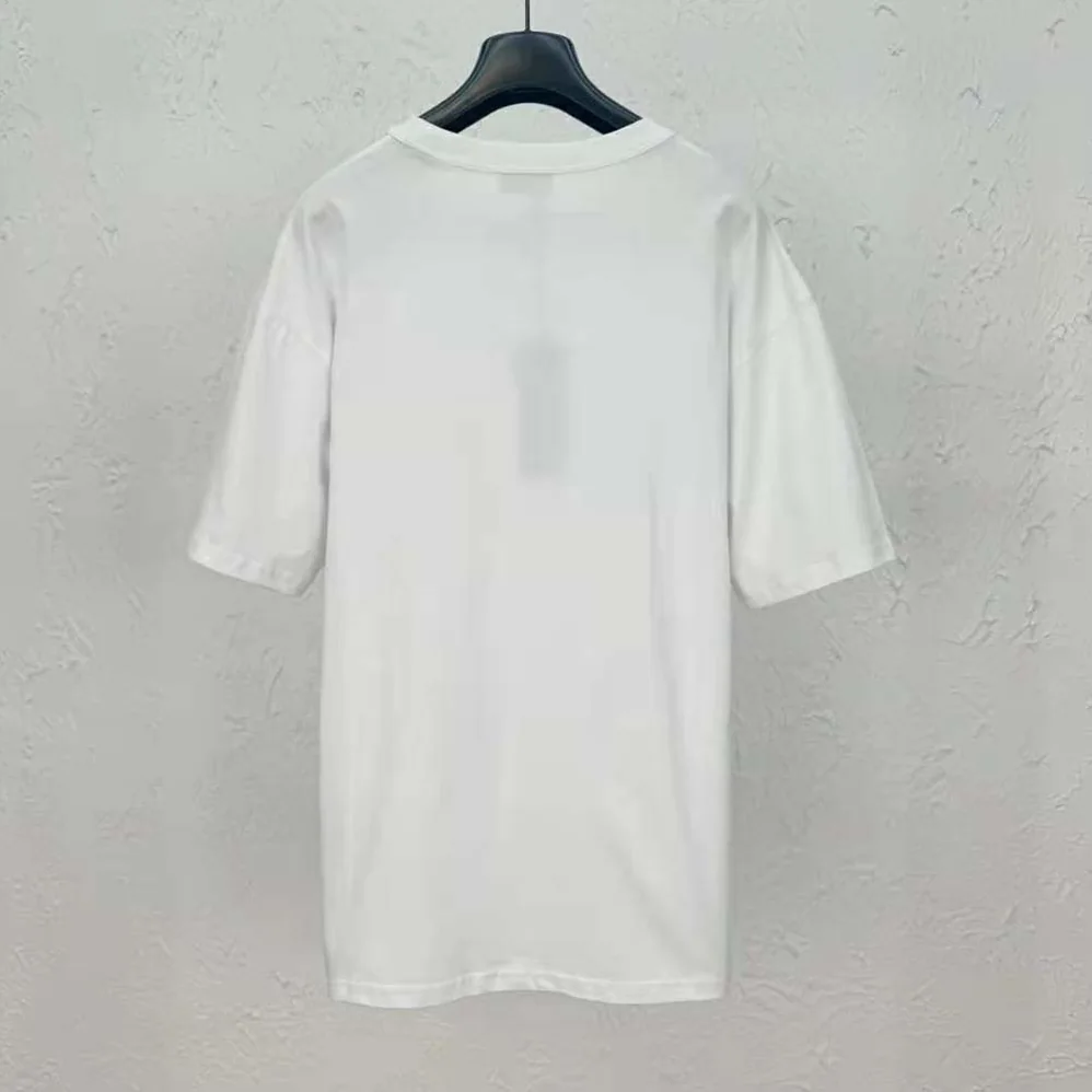 Dior Relaxed-fit T-shirt White Slub Organic Cotton Jersey for Men
