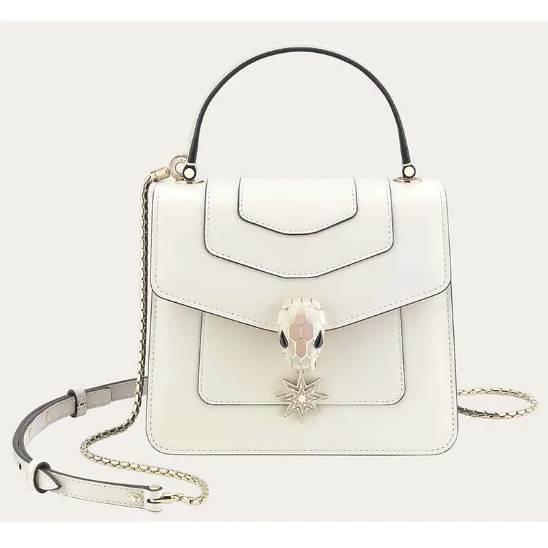 Bvlgari Serpenti Forever Crossbody Bag Pop Wishes in White for Women