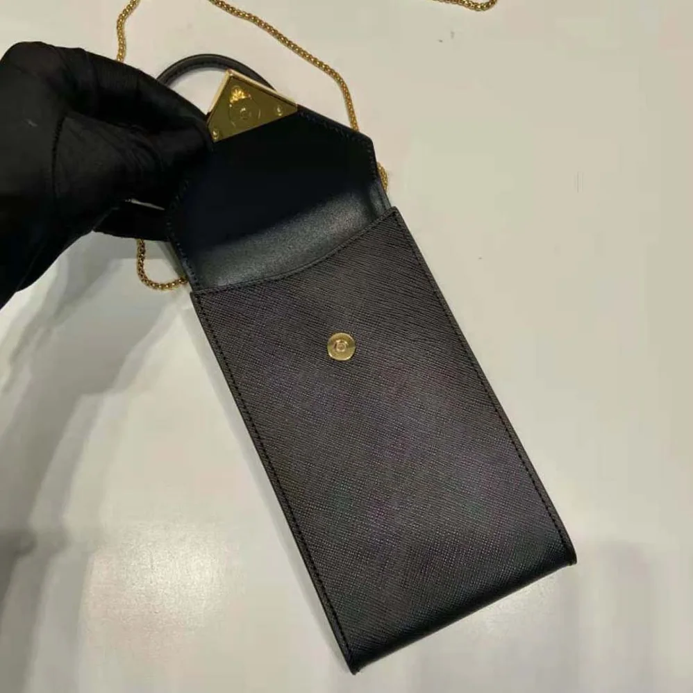 Prada Saffiano Leather Mini-Bag for Women in Black