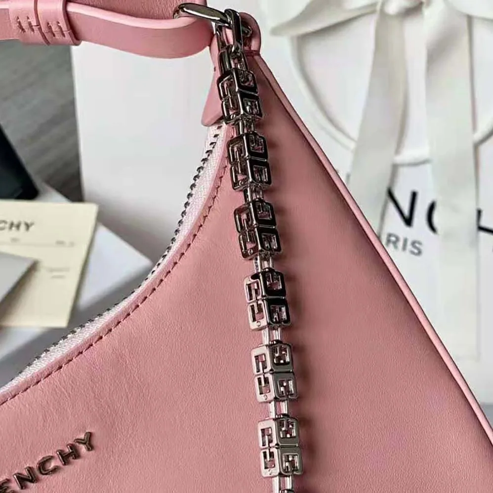Givenchy Small Moon Cut Out Bag in Leather for Women in Pink Givenchy Small Moon Cut Out Bag in Leather for Women in Pink