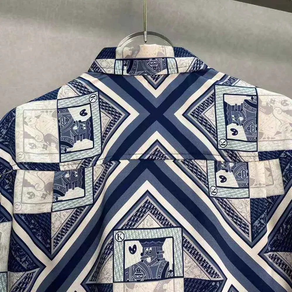 Dior Kenny Scharf Short-Sleeved Shirt Multicolor Silk Twill for Women Dior Kenny Scharf Short-Sleeved Shirt Multicolor Silk Twill for Women