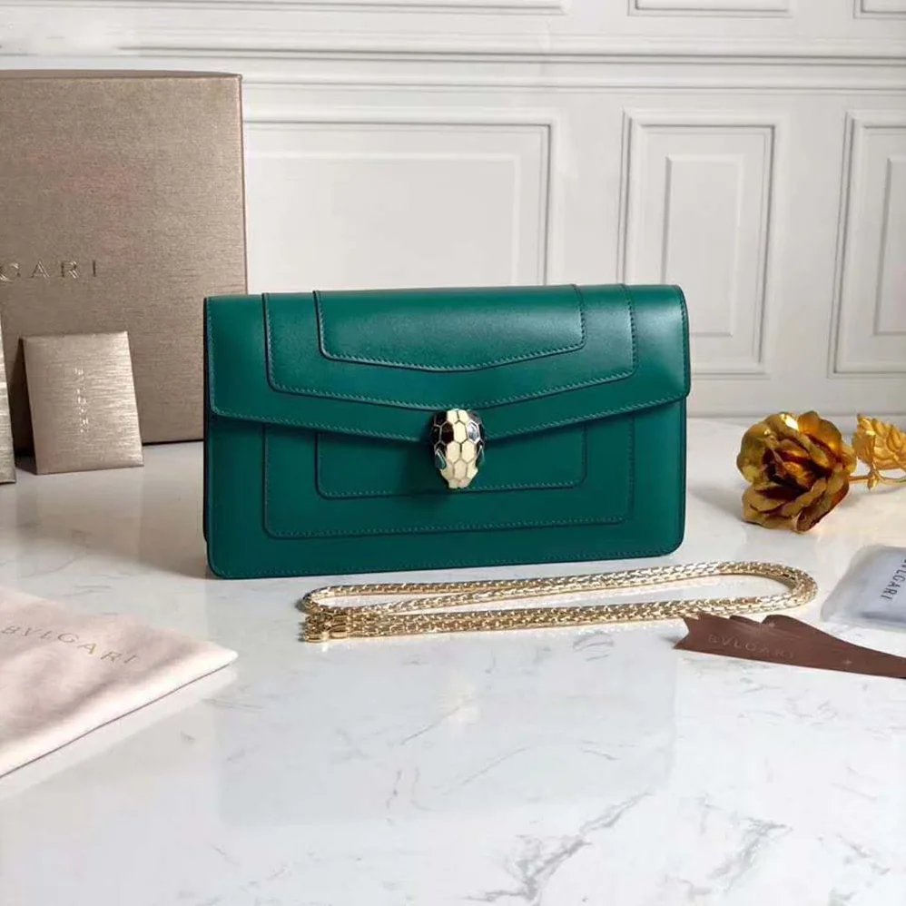 Bvlgari Serpenti Forever Mini Bag for Women in Green Bvlgari Serpenti Forever Mini Bag for Women in Green