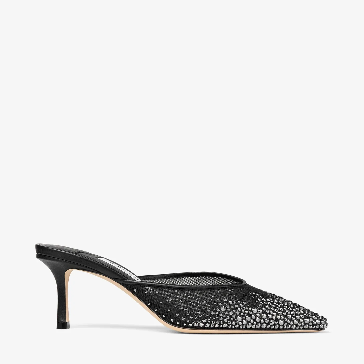 Jimmy Choo Vivi 65 Crystal Mesh Mules Pink VIVI65NYT Jimmy Choo Vivi 65 Crystal Mesh Mules Pink VIVI65NYT