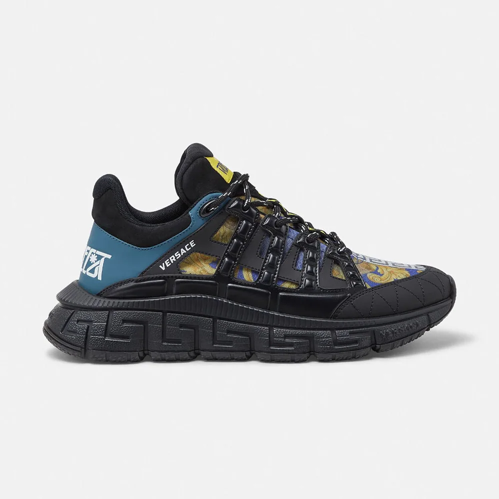 Versace Trigreca Sneakers with Medusa Renaissance Print for Men Versace Trigreca Sneakers with Medusa Renaissance Print for Men