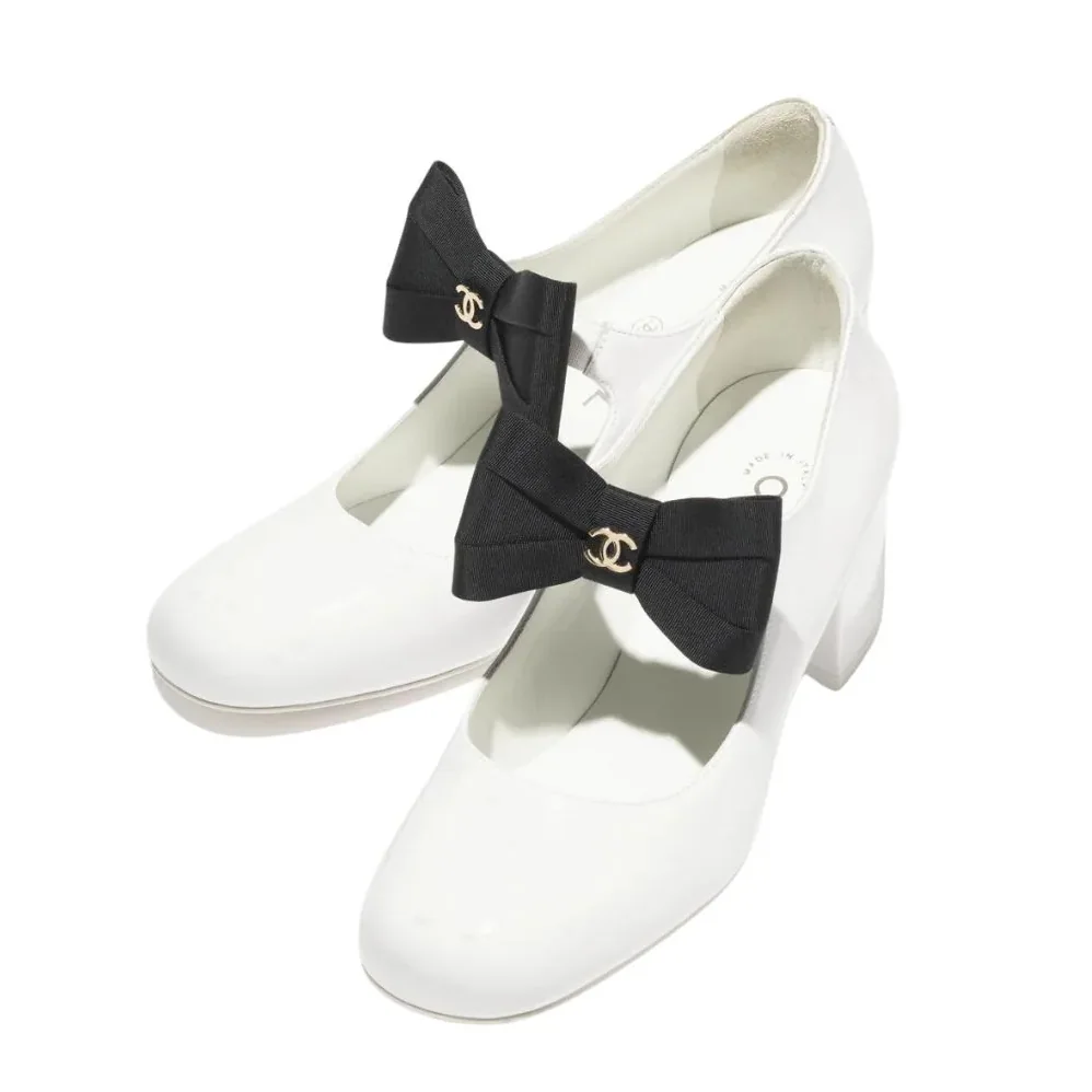 Chanel Mary Janes White And Black Chanel Mary Janes White And Black