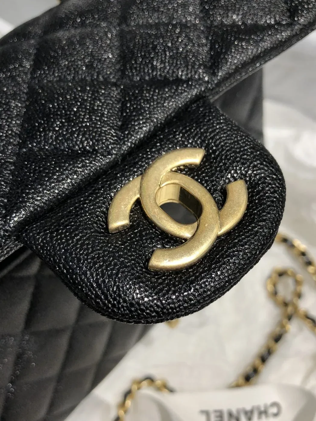 Chanel Mini Flap Bag With Top Handle Black / Chanel Mini Flap Bag With Top Handle Black /